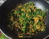 A picture of step 5 of Green Amaranth Leaves Sabji.