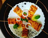 A picture of step 7 of Tandoori style tofu kabab.