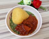 A picture of step 7 of Eba, Okro Soup & Stew.