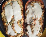 Foto del paso 3 de la receta: Zapallo gratinado relleno de ricotta y espinaca