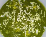A picture of step 7 of Shahi palak paneer.