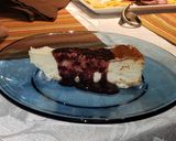 A picture of step 6 of New York cheesecake.