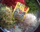 A picture of step 2 of Steamed Momos with masala e magic.