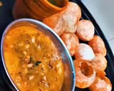 A picture of step 10 of Live Ragda Pani Puri 😋🤗.