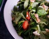 Une image de l'étape 3 de Salade de mâche saumon gravlax et mozzarella.