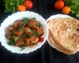 A picture of step 5 of Kathal aloo ki subji.