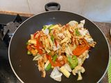 Mie hun goreng tempe