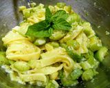 Pas rețetă Tagliatelle cu zucchini și parmezan 1 fotografie