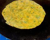 A picture of step 6 of Methi Parathas.