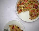 A picture of step 7 of Indomie pizza.