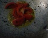 A picture of step 2 of Tomato postu chutney/ tomato poppy seeds chutney.