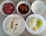 Hình bước làm 1 của món Mapo tofu