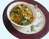 A picture of step 6 of Bottle gourd Koottu (suraikkai koottu in Tamil).
