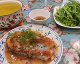 Hình bước làm 3 của món Cá hồi sốt chanh leo