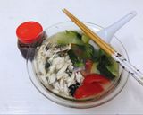 Hình bước làm 5 của món Bún cá rô đồng rau cải