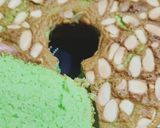 Foto langkah ke 9 dari resep Cake pandan toping almond slice.