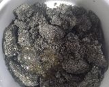 Foto langkah ke 5 dari resep Black Sesame Mochi | steamed glutinous rice balls (wijen hitam).