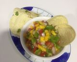 A picture of step 2 of Mango salsa.