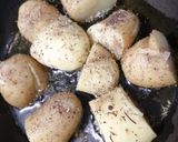 Une image de l'étape 2 de Cabillaud gratiné sur lit d'épinards et patates.