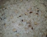 A picture of step 2 of Rice and Beans.