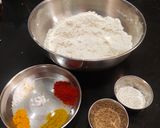 A picture of step 3 of Moong Dal Chakli.