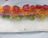 Foto del paso 6 de la receta Canapés con huevo hilado fáciles y baratos para Navidad