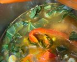 Foto del paso 8 de la receta Arroz con conejo, acelgas silvestres y legumbres, en olla exprés. Cómo guardarlo?