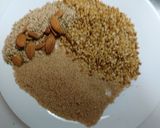 A picture of step 1 of Nuts semolina healthy nutrition/harira/drink.