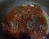 A picture of step 2 of Lala gosht.