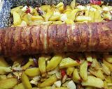 Kolbászos savanyú káposztával töltött karaj recept fázis 5 fotója