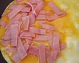 Foto del paso 3 de la receta: Omelette de jamón, queso y tomate