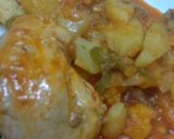 Foto del paso 5 de la receta: Pollo a la cacerola con papas y batatas 😋