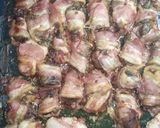 Baconbe csavart csirkemáj recept fázis 2 fotója