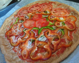 Foto del paso 4 de la receta: Pizza integral de verduras sin queso🍕🍕