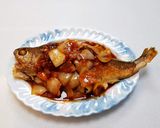 A picture of step 9 of Sweet and Sour Yellow Croaker.