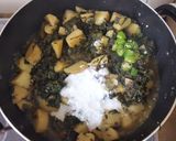 A picture of step 4 of Alu palak in dhaba style part 1.