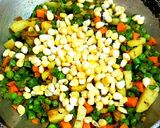 मिक्स हरी-भरी चटपटी सब्जी(Mix hari -bhari chatpati sabzi recipe in hindi) रेसिपी चरण 10 फोटो