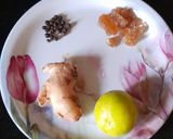 A picture of step 1 of Basil Herbal Tea.