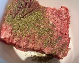 A picture of step 1 of Football Inspired Lamb Meatballs ⚽️.