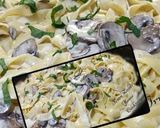 A picture of step 4 of 🍄🍝🍗Chicken and Mushroom Alfredo Pasta🍄🍝🍗.