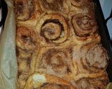 Cinnamon roll (fahéjas-vaníliás-fehércsokis csiga) recept fázis 8 fotója