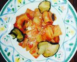 A picture of step 6 of Pasta alla Norma.