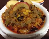 A picture of step 4 of Apple & Sprouted fenugreek pickle.