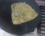 A picture of step 4 of Spinach paratha with multigrain flour.