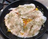 Une image de l'étape 13 de Filets d'églefin aux tomates, poivron jaune et estragon.