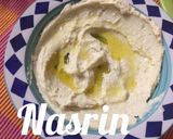A picture of step 1 of Falafel with hummus.