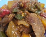 Foto langkah ke 3 dari resep Daging kecap saus barbeque.