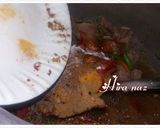 A picture of step 2 of Beef chana Biryani.