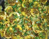 A picture of step 6 of Masala eggs.