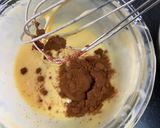 A picture of step 4 of Milo Marble Cake.